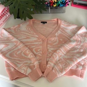 Pink Swirl Cardigan